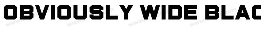 Obviously Wide Black字体转换